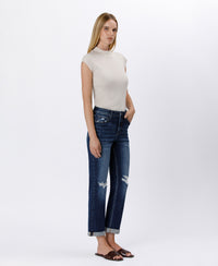 High Roller Cropped Straight Leg Jeans