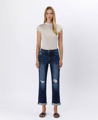 High Roller Cropped Straight Leg Jeans