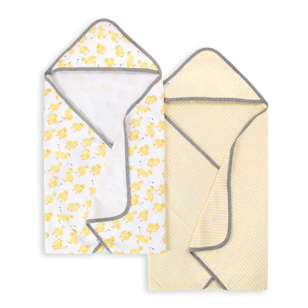 Little Ducks Organic Cotton Hooded Towels 2 Pack