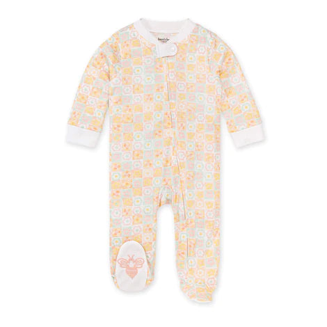 Flower Power Sleep & Play Zipper Footie