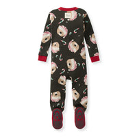 Candy Cane Bears Sleep + Play Footie