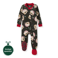 Candy Cane Bears Sleep + Play Footie