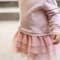 Organic Toddler Girls Ruffle Detailed Sweater Dress