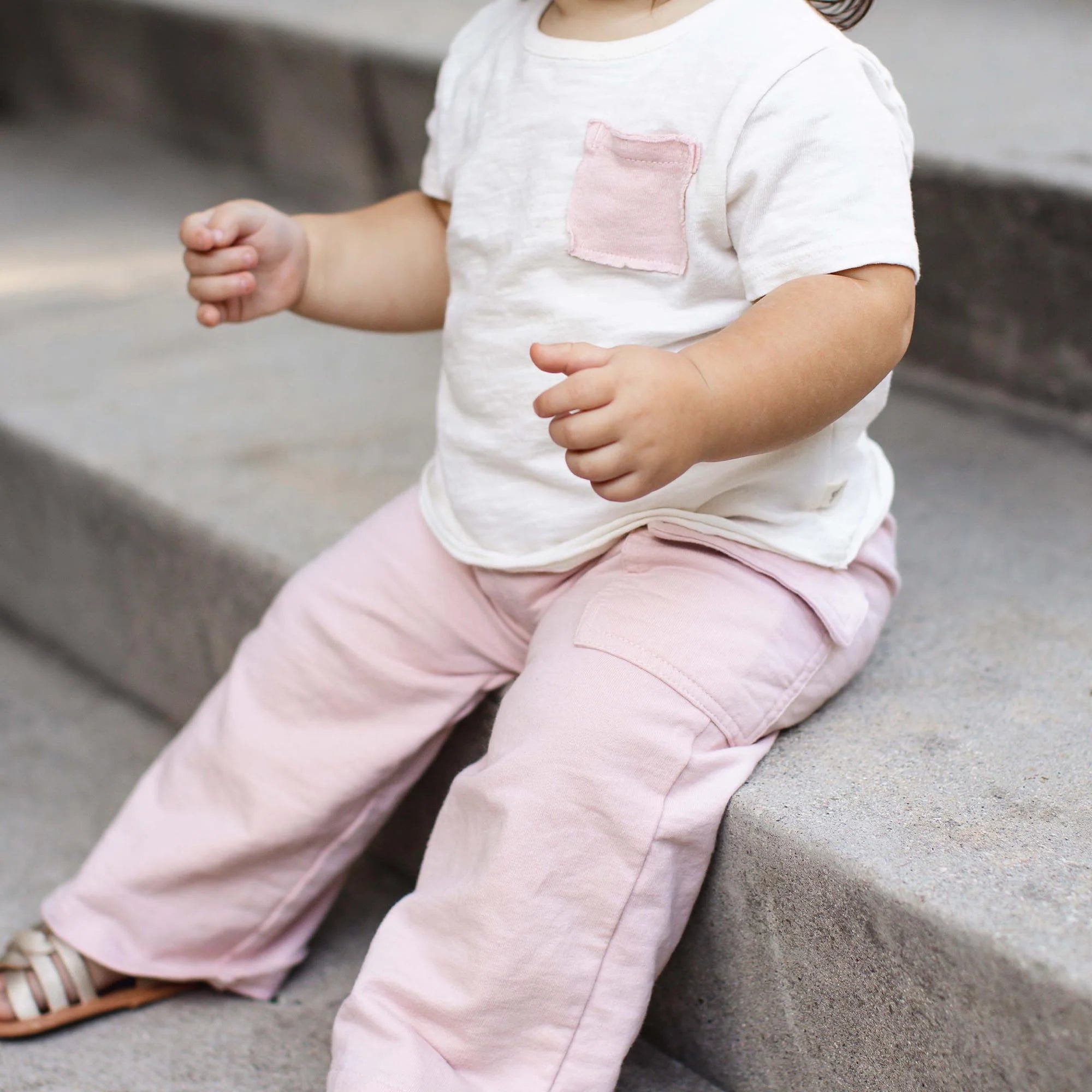 Girls Club Pocket Tee + Cargo Pants Outfit SET