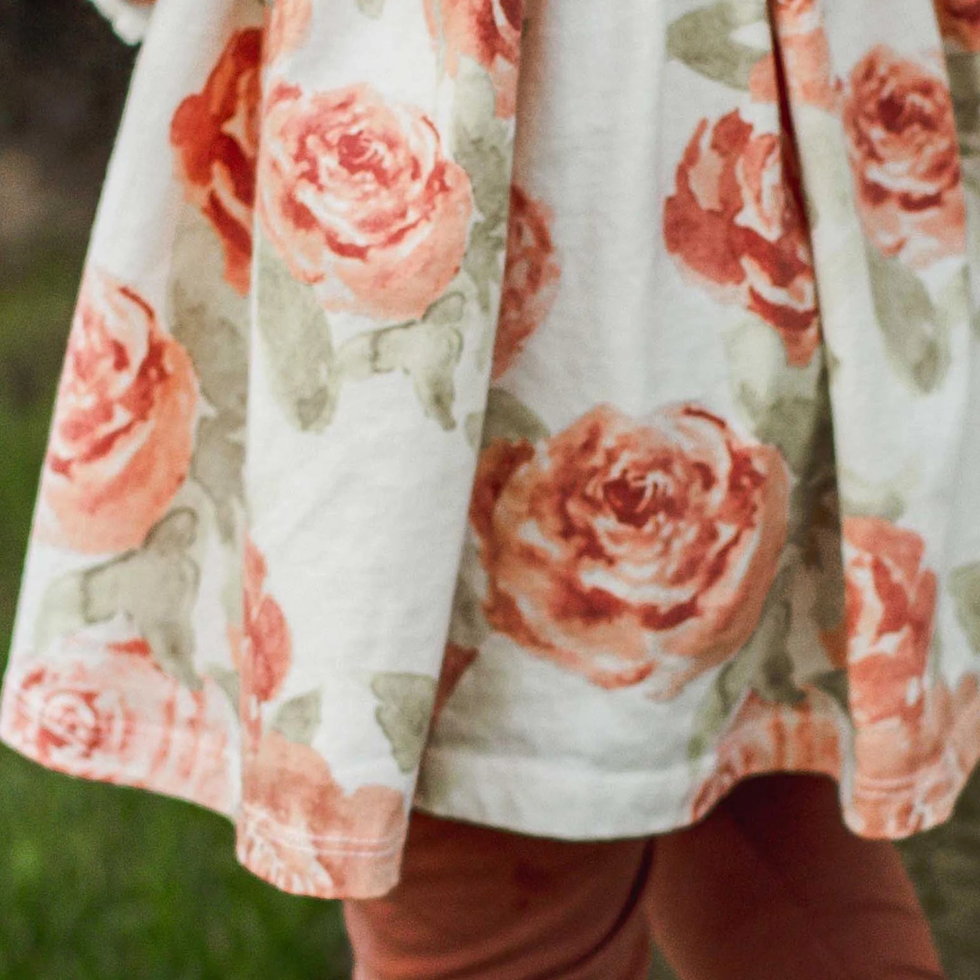 Girls 2-Piece Autumn Rose Tunic & Leggings Outfit Set
