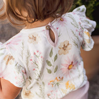 Children's : Girls 'Wild Floral' Jacket + Bodysuit + Bottoms 3-Piece OUTFIT SET