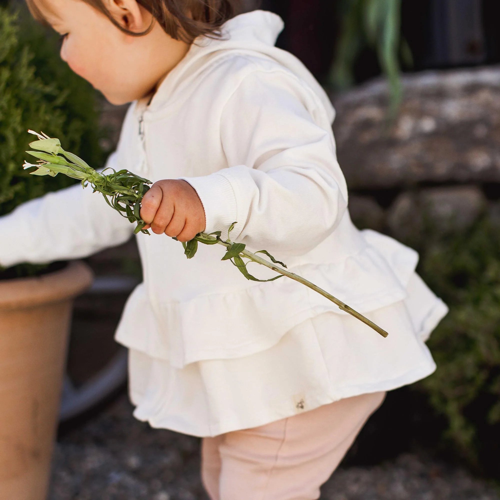 Children's : Girls 'Wild Floral' Jacket + Bodysuit + Bottoms 3-Piece OUTFIT SET