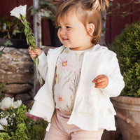 Children's : Girls 'Wild Floral' Jacket + Bodysuit + Bottoms 3-Piece OUTFIT SET