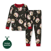 Candy Cane Bears Matching Pajamas Set