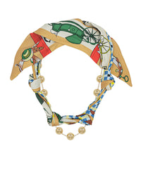Asst Scarf Necklace w/ 10mm Chain Necklace