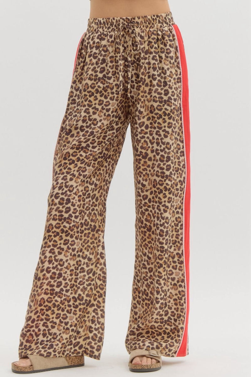 Living Luxe Leopard Drawstring Pants