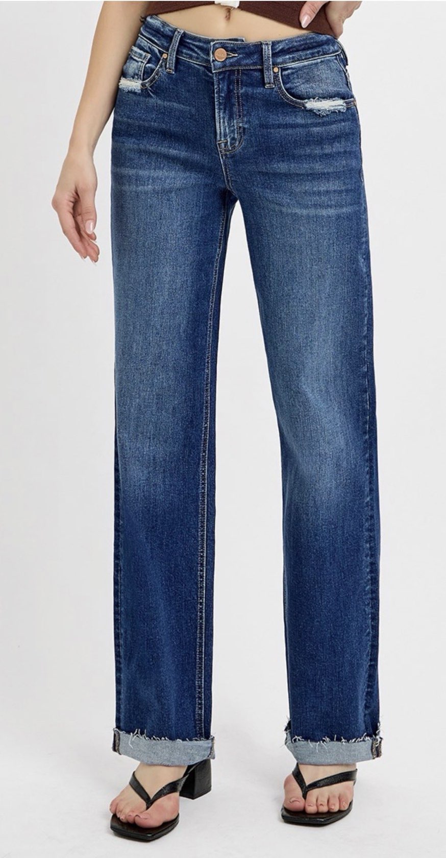 Willa Wide Leg Dark Wash Jeans