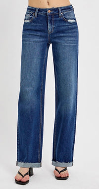 Willa Wide Leg Dark Wash Jeans