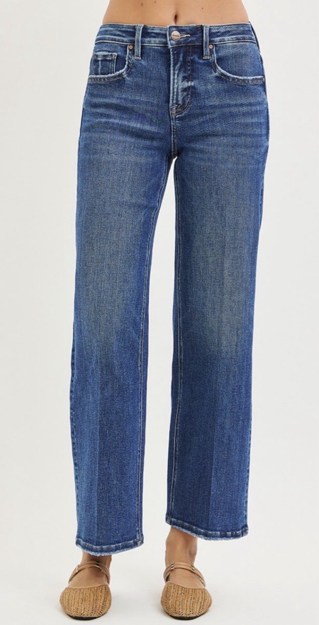 Townes High Rise Tummy Control Straight Leg Jeans