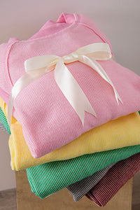 St Croix Oversized Crewneck Sweater in Candy Pink