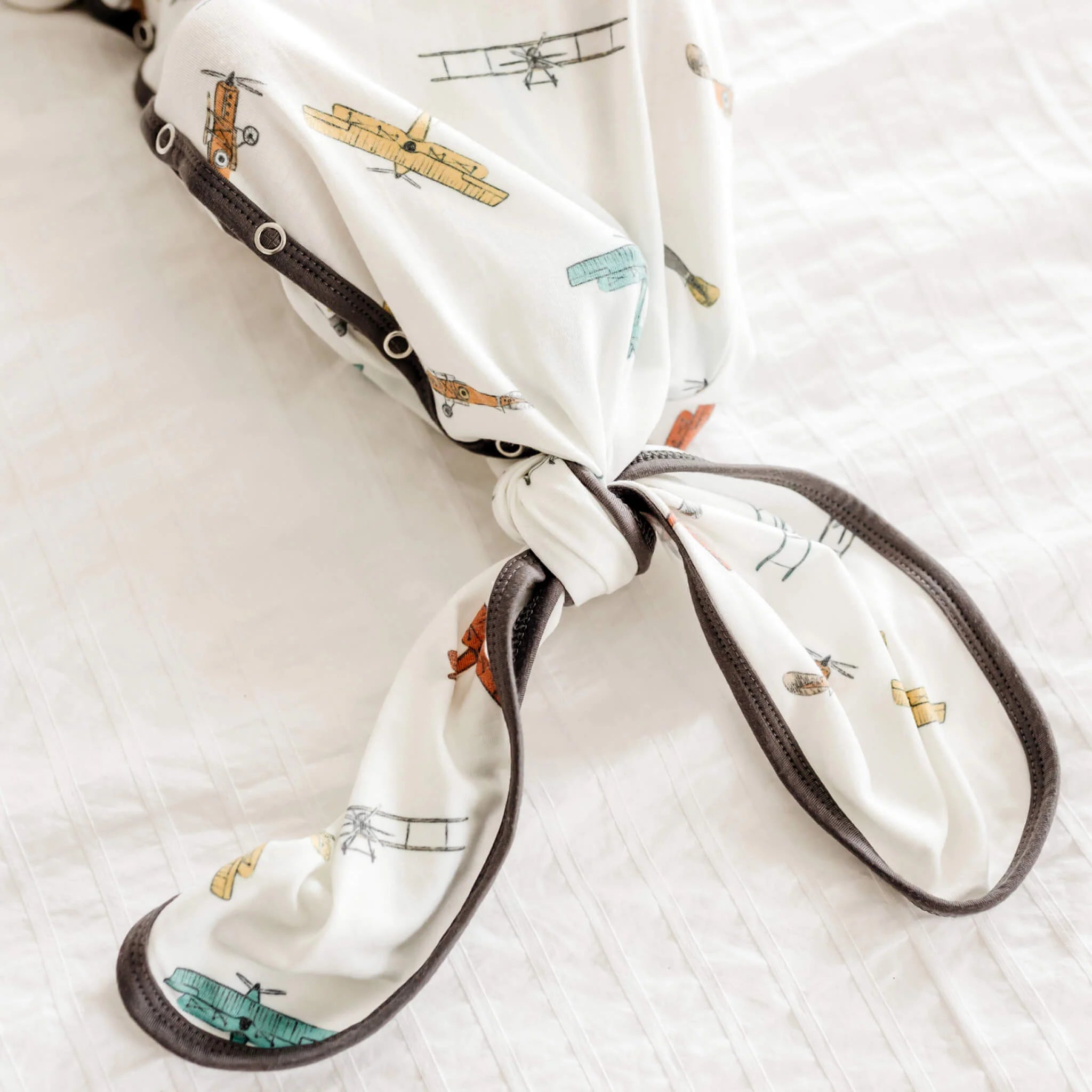 Copper Pearl Newborn Knotted Gown - Ace