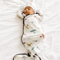 Copper Pearl Newborn Knotted Gown - Ace