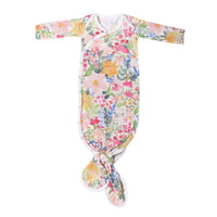 Copper Pearl Newborn Knotted Gown - Lark