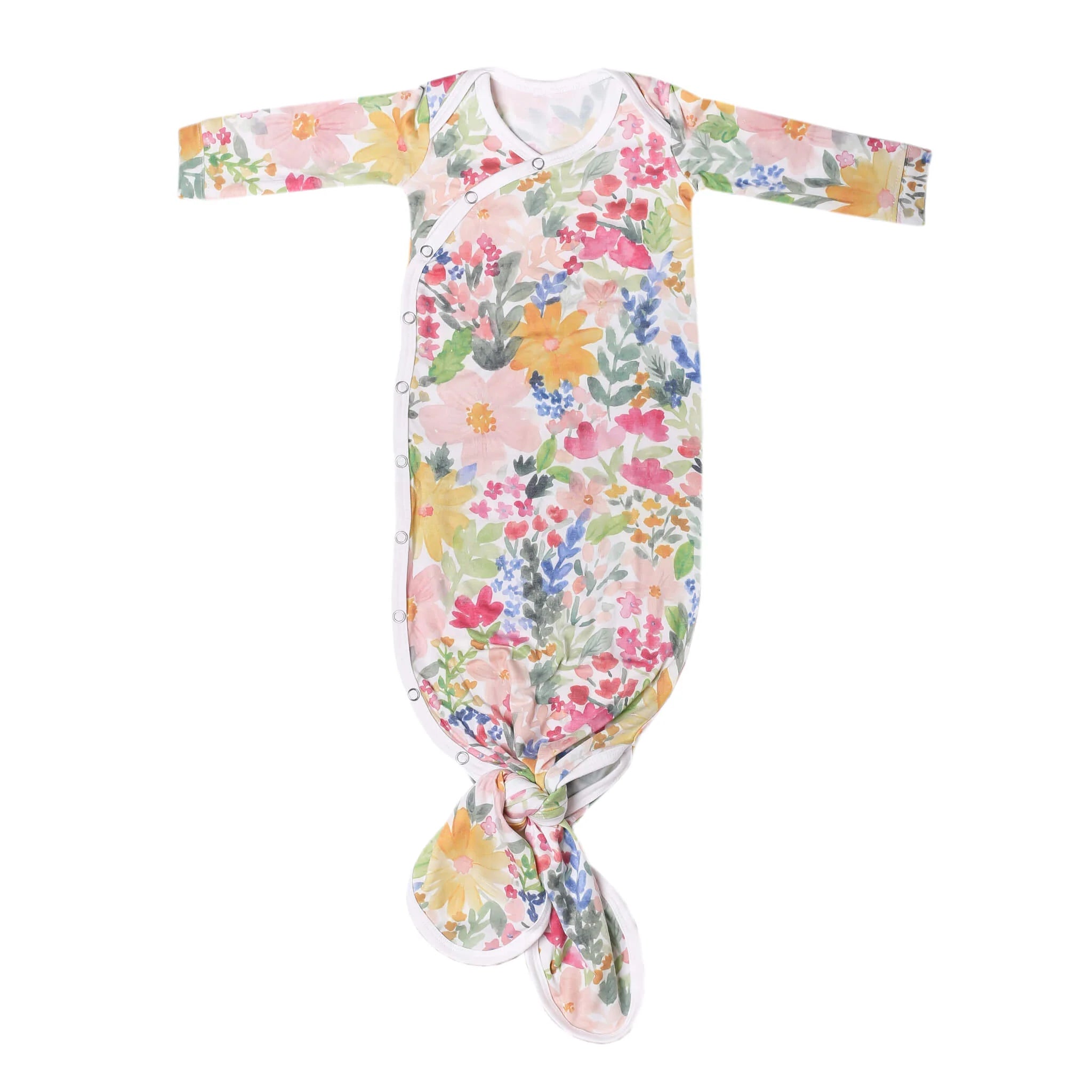 Copper Pearl Newborn Knotted Gown - Lark