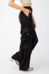 Sophisticated Style Satin Cargo Pants