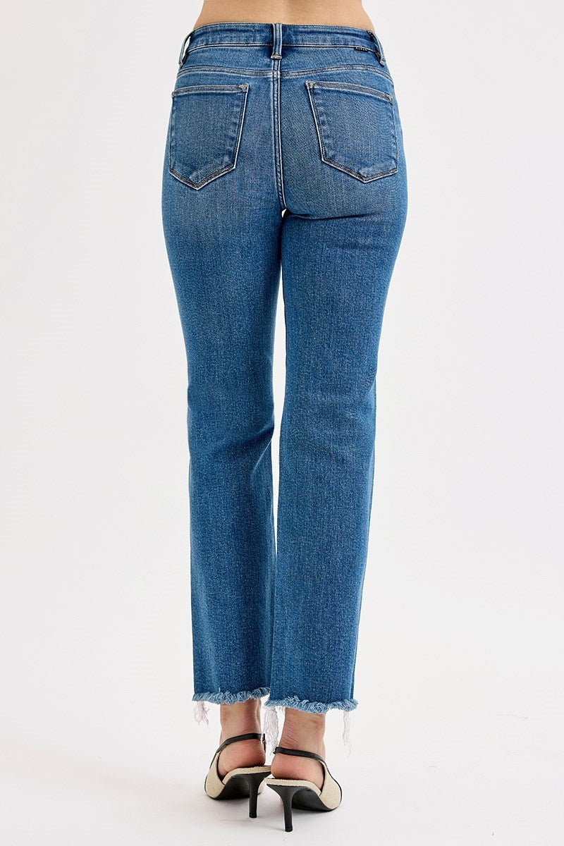 Go-To Blues Tummy Control High Rise Straight Leg Jeans