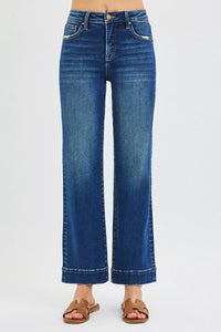 Better in Blue Tummy Control High Rise Straight Leg Jeans - Dark