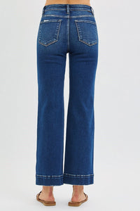 Better in Blue Tummy Control High Rise Straight Leg Jeans - Dark