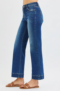 Better in Blue Tummy Control High Rise Straight Leg Jeans - Dark