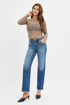 Classic High Rise Straight Leg Jeans