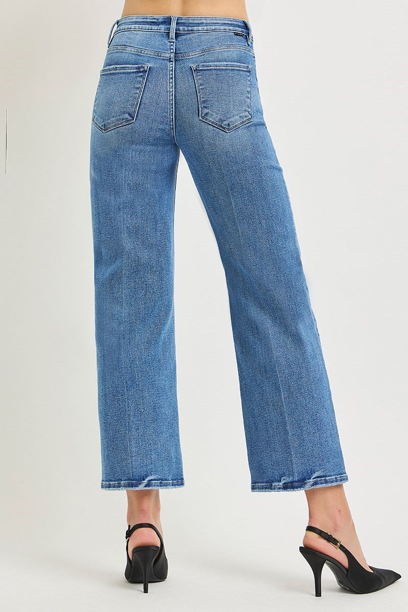Road Trip High Rise Ankle Straight Leg Jeans