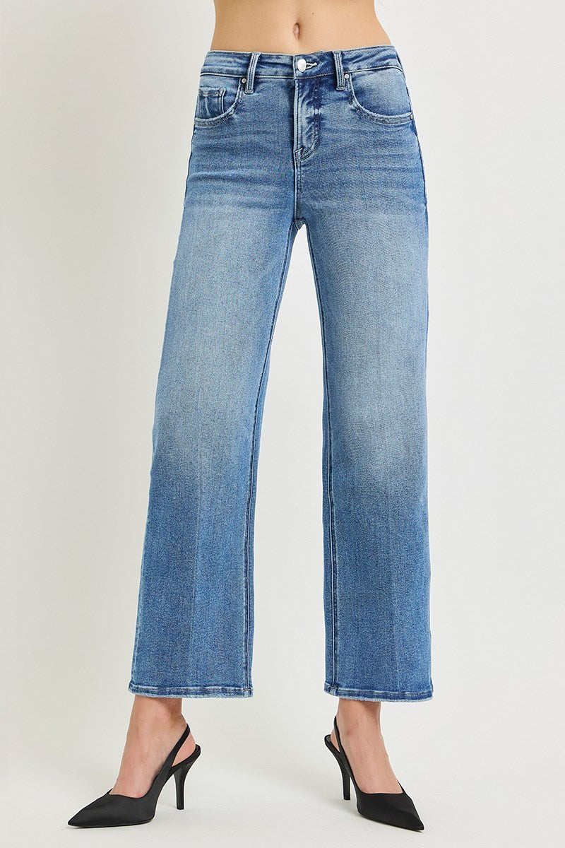 Road Trip High Rise Ankle Straight Leg Jeans
