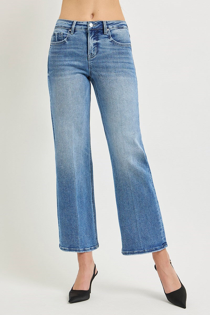 Road Trip High Rise Ankle Straight Leg Jeans