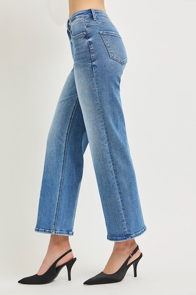 Road Trip High Rise Ankle Straight Leg Jeans