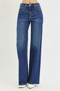 High Horse High Rise Creased Wide Leg Trouser Jeans