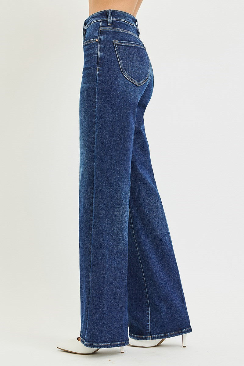High Horse High Rise Creased Wide Leg Trouser Jeans