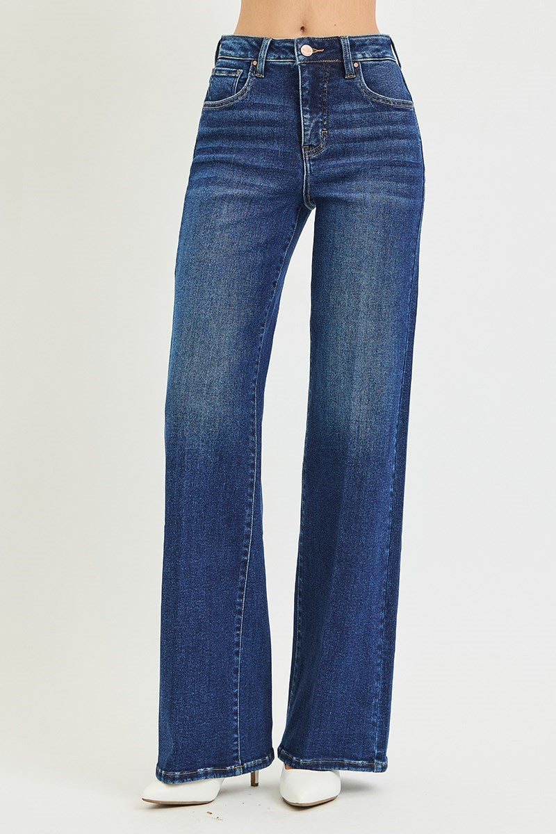 High Horse High Rise Creased Wide Leg Trouser Jeans