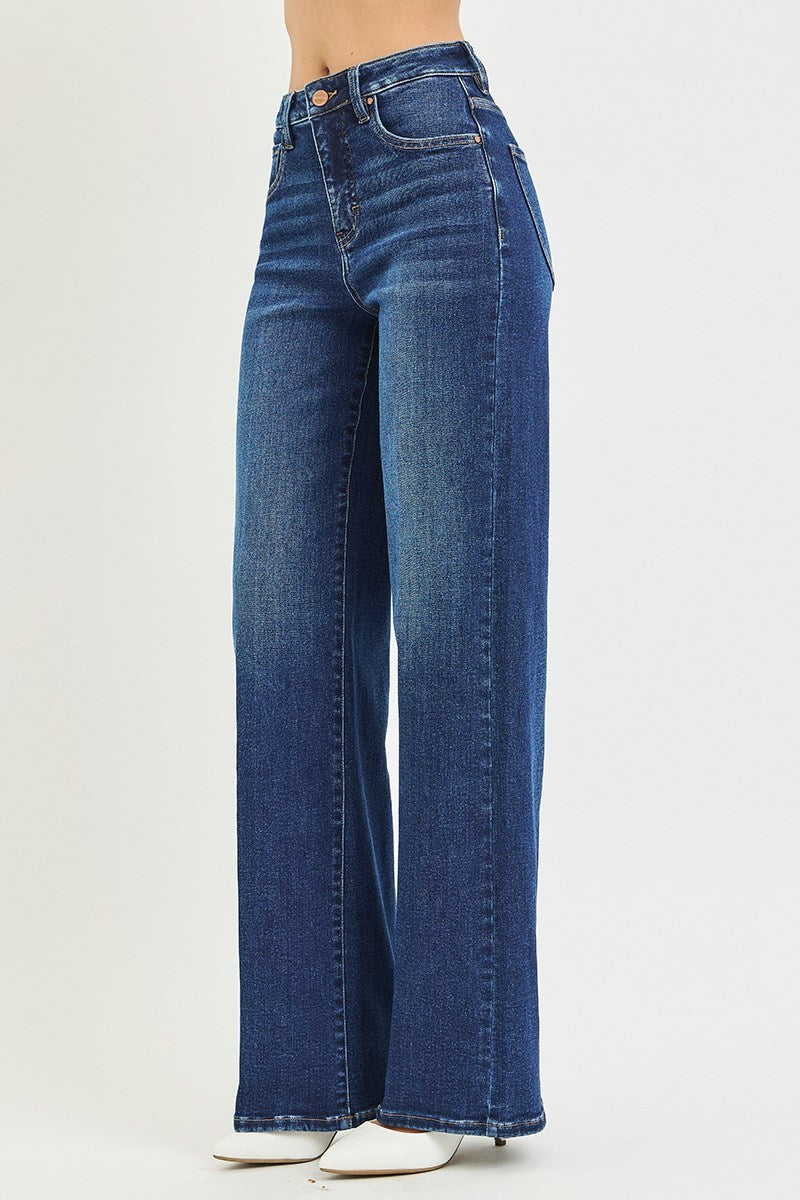 High Horse High Rise Creased Wide Leg Trouser Jeans