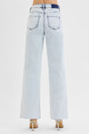The Frontier Light Wash High Rise Wide Leg Jeans