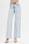The Frontier Light Wash High Rise Wide Leg Jeans