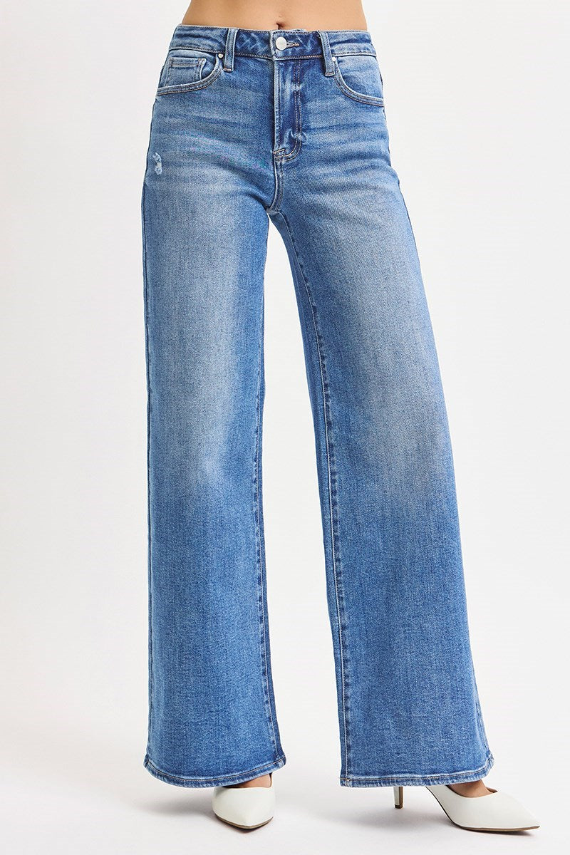Rodeo Drive High Rise Wide Leg Jeans