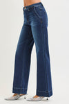 Empress High Rise Wide Leg Jeans - Dark Wash