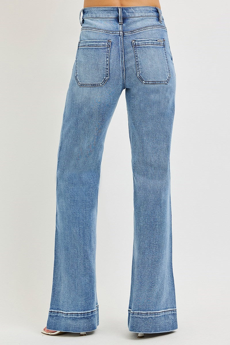 Empress High Rise Wide Leg Jeans - Light Wash