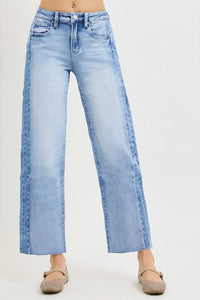 Bayside High Rise Wide Leg Jeans - Light Combo