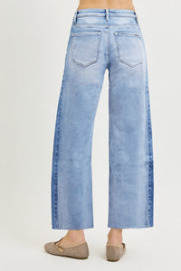 Bayside High Rise Wide Leg Jeans - Light Combo