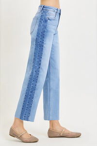 Bayside High Rise Wide Leg Jeans - Light Combo