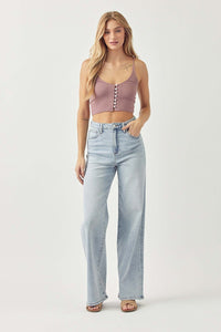 Ryleigh High Rise Trousers- Light Wash