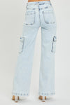 Hayden Cargo High Rise Wide Leg Jeans