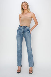 Hollyn High Rise Slim Straight Leg Jeans