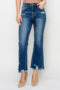 Holy Roller High Waisted Wide Leg Cropped Jeans