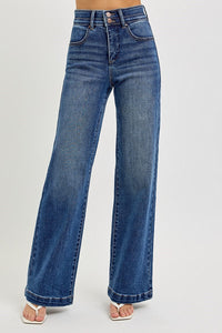 Humphrey High Rise Tummy Control Wide Leg Jeans